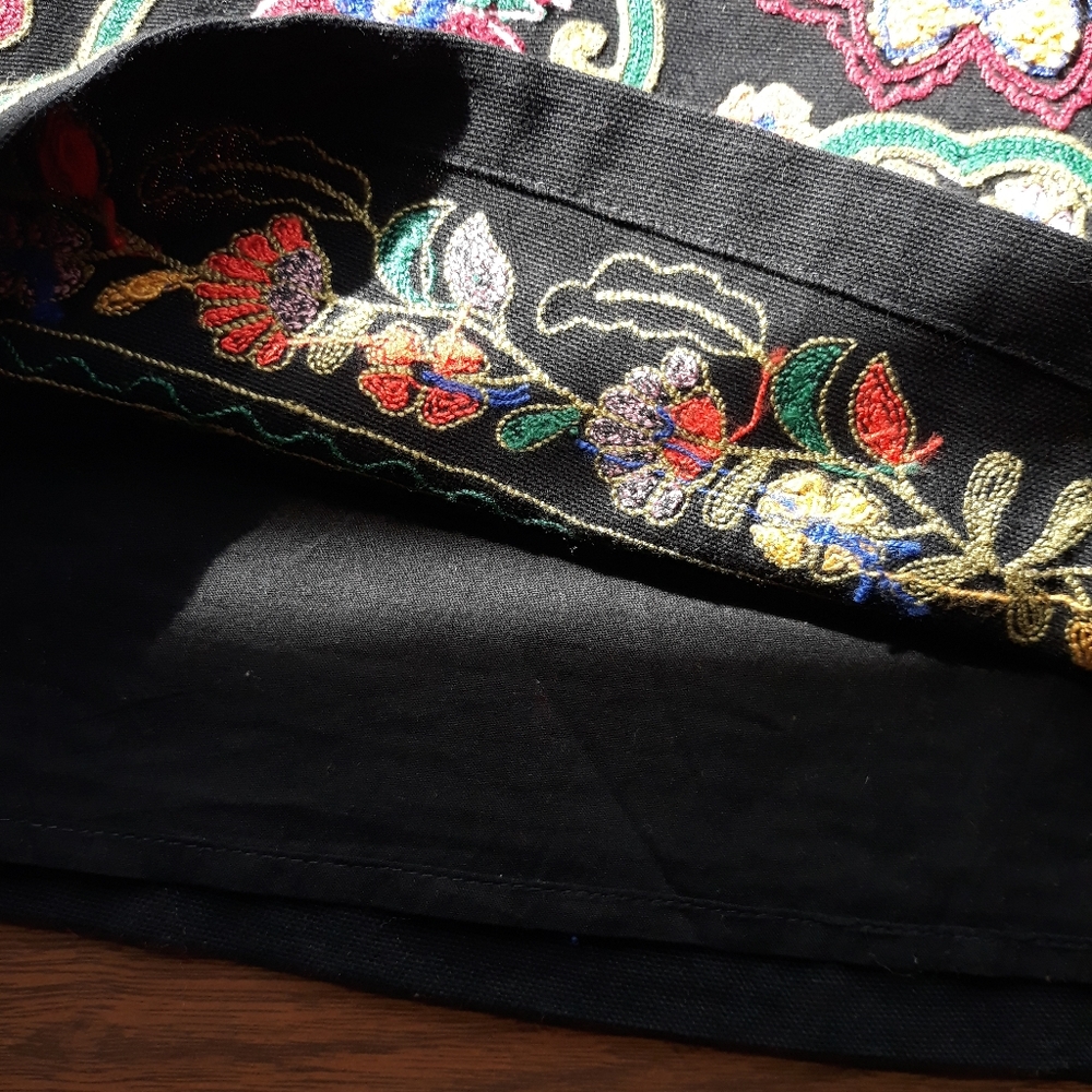 Zara Embroidered Mini Skirt Size S Boho World Traveler Summer - Picture 7 of 8
